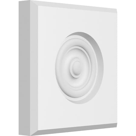 Ekena Millwork Standard Sedgwick Bullseye Rosette with Beveled Edge, 6"W x 6"H x 1"P ROSP060X060X100SDG03